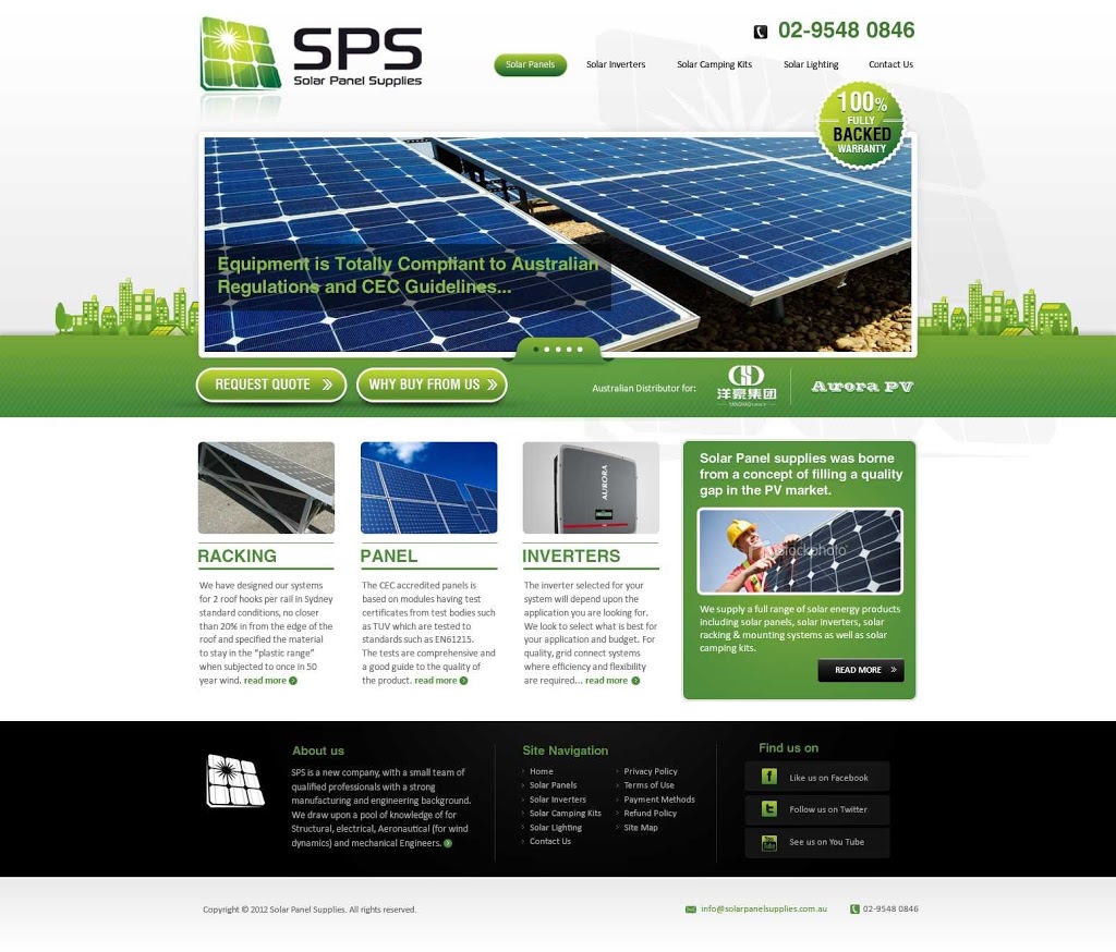 Solar Panel Supplies | store | 9/13-15 Burns Rd, Heathcote NSW 2233, Australia | 0285216606 OR +61 2 8521 6606