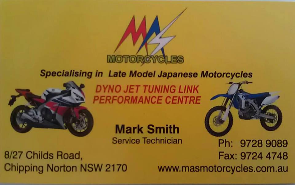 MAS Motorcycles | 8/27 Childs Rd, Chipping Norton NSW 2170, Australia | Phone: (02) 9728 9089