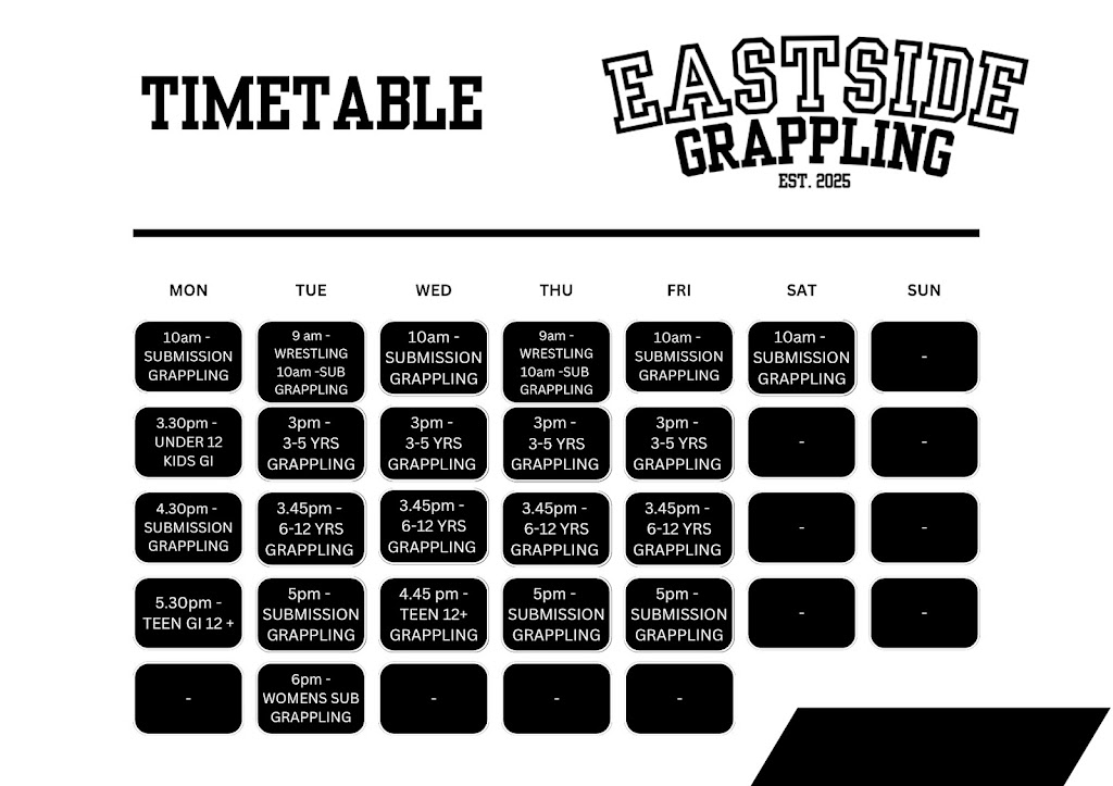 EASTSIDE GRAPPLING AU | 6A Tanner La, Tyagarah NSW 2481, Australia | Phone: 0412 259 410