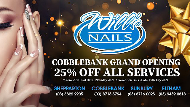 Wills Nails Cobblebank | 19/211 Ferris Rd, Cobblebank VIC 3338, Australia | Phone: (03) 8716 5794