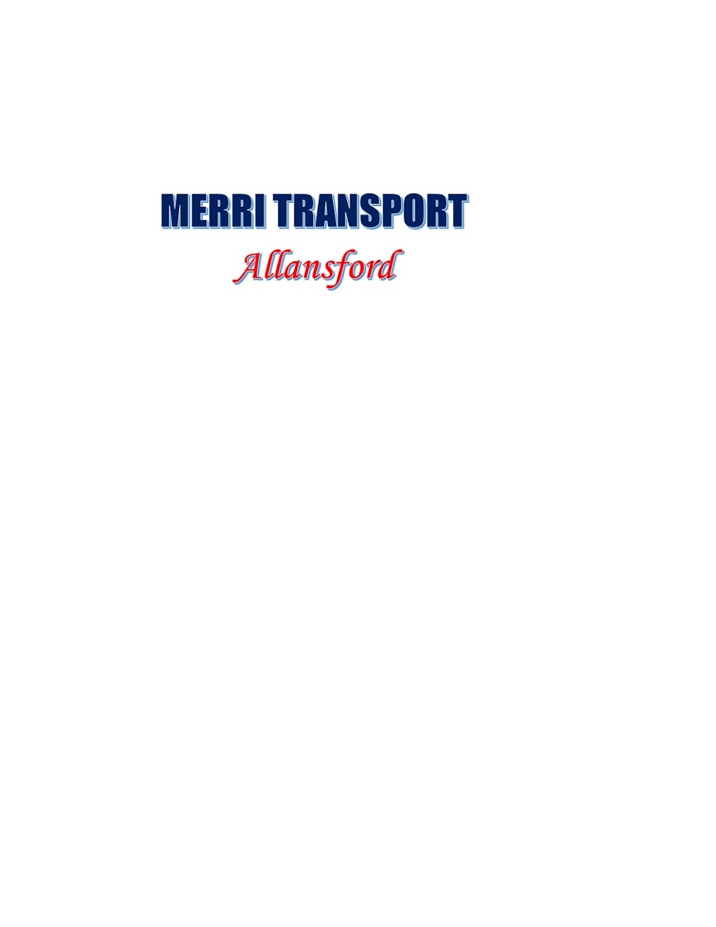 MERRI TRANSPORT Co. PTY LTD |  | 268 Ziegler Parade, Allansford VIC 3277, Australia | 0355651721 OR +61 3 5565 1721