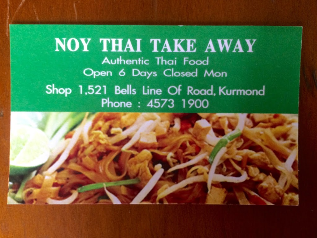 Noy Thai Take Away | 1/521 Bells Line of Rd, Kurmond NSW 2757, Australia | Phone: (02) 4573 1900