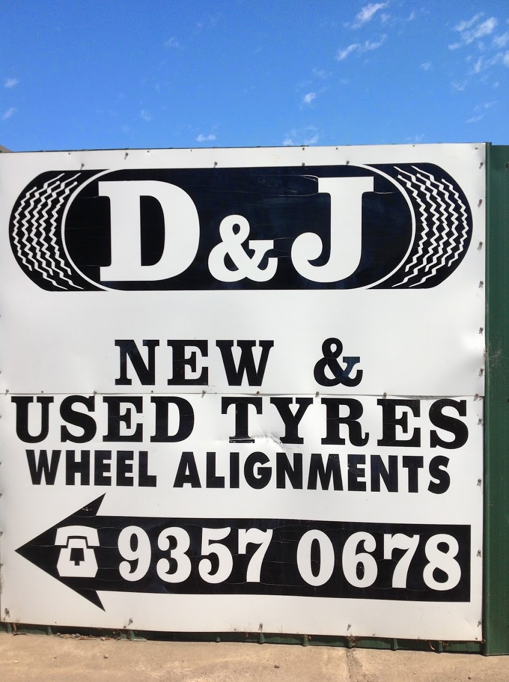 D and J New and Used Tyres | car repair | 21-23 Glenbarry Rd, Campbellfield VIC 3061, Australia | 0393570678 OR +61 3 9357 0678