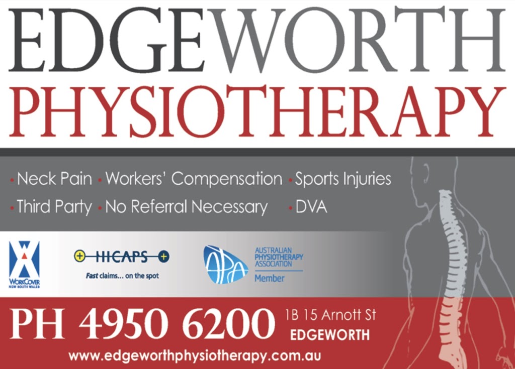 Edgeworth Physiotherapy | physiotherapist | 8/14 Superior Ave, Edgeworth NSW 2285, Australia | 0249506200 OR +61 2 4950 6200