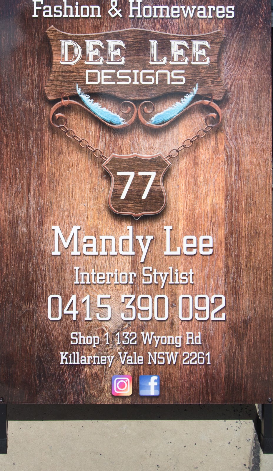 Dee Lee Designs | Shop 1/132 Wyong Rd, Killarney Vale NSW 2261, Australia | Phone: 0415 390 092