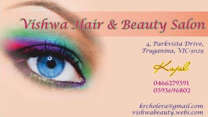 VISHWA HAIR & BEAUTY SALON | 4 Parkvista Dr, Truganina VIC 3029, Australia | Phone: 0466 279 391