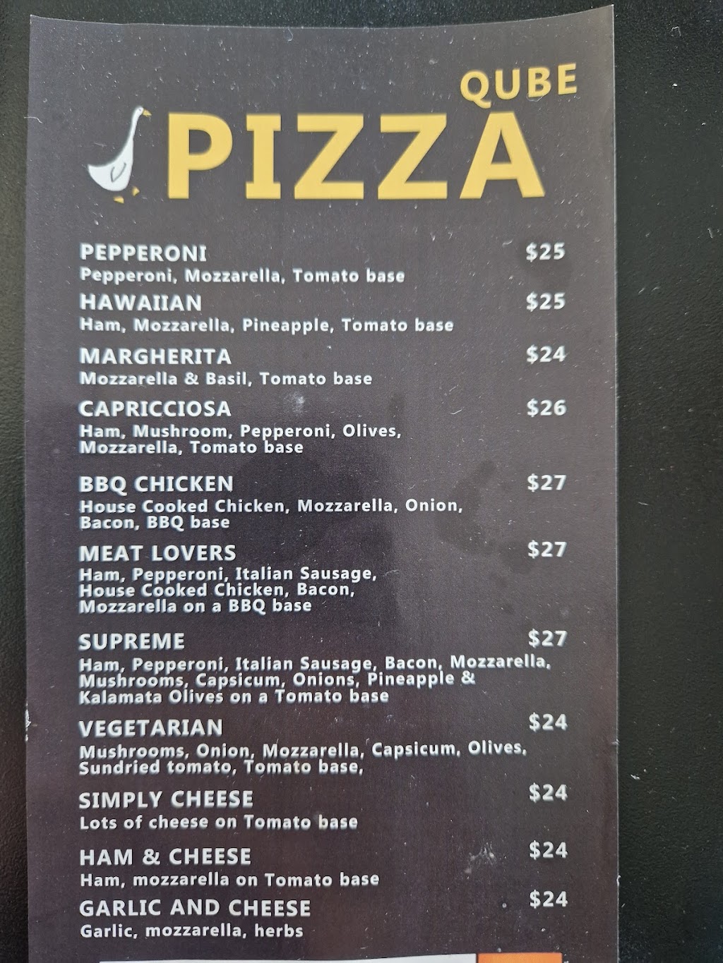 Pizza Qube | 3 Bowman St, Whitemark TAS 7255, Australia | Phone: 0420 217 317