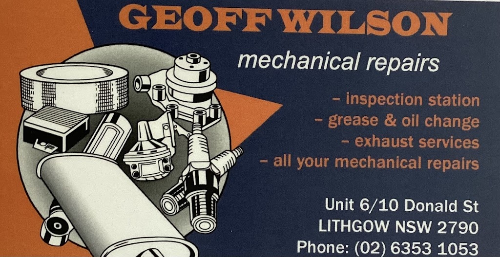 Lithgow Mechanical Repairs | 6/10 Donald St, Lithgow NSW 2790, Australia | Phone: (02) 6353 1053