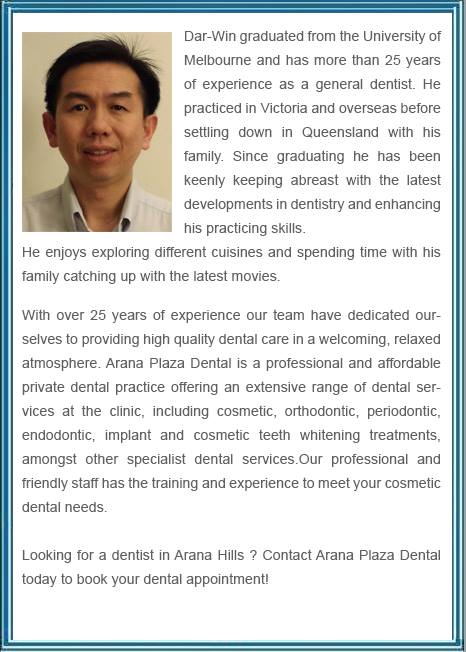 Arana Plaza Dental | dentist | 2 Patricks Rd, Arana Hills QLD 4054, Australia | 0733516377 OR +61 7 3351 6377