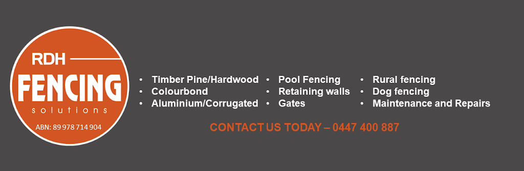 RDH Fencing Solutions | general contractor | 51 Mount Combe Rd, Kulangoor QLD 4560, Australia | 0447400887 OR +61 447 400 887