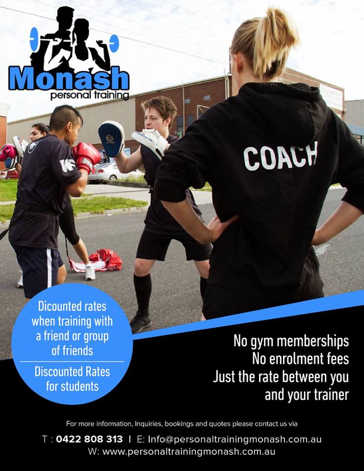 Personal Training Monash | 6 Brough St, Springvale VIC 3171, Australia | Phone: 0422 808 313