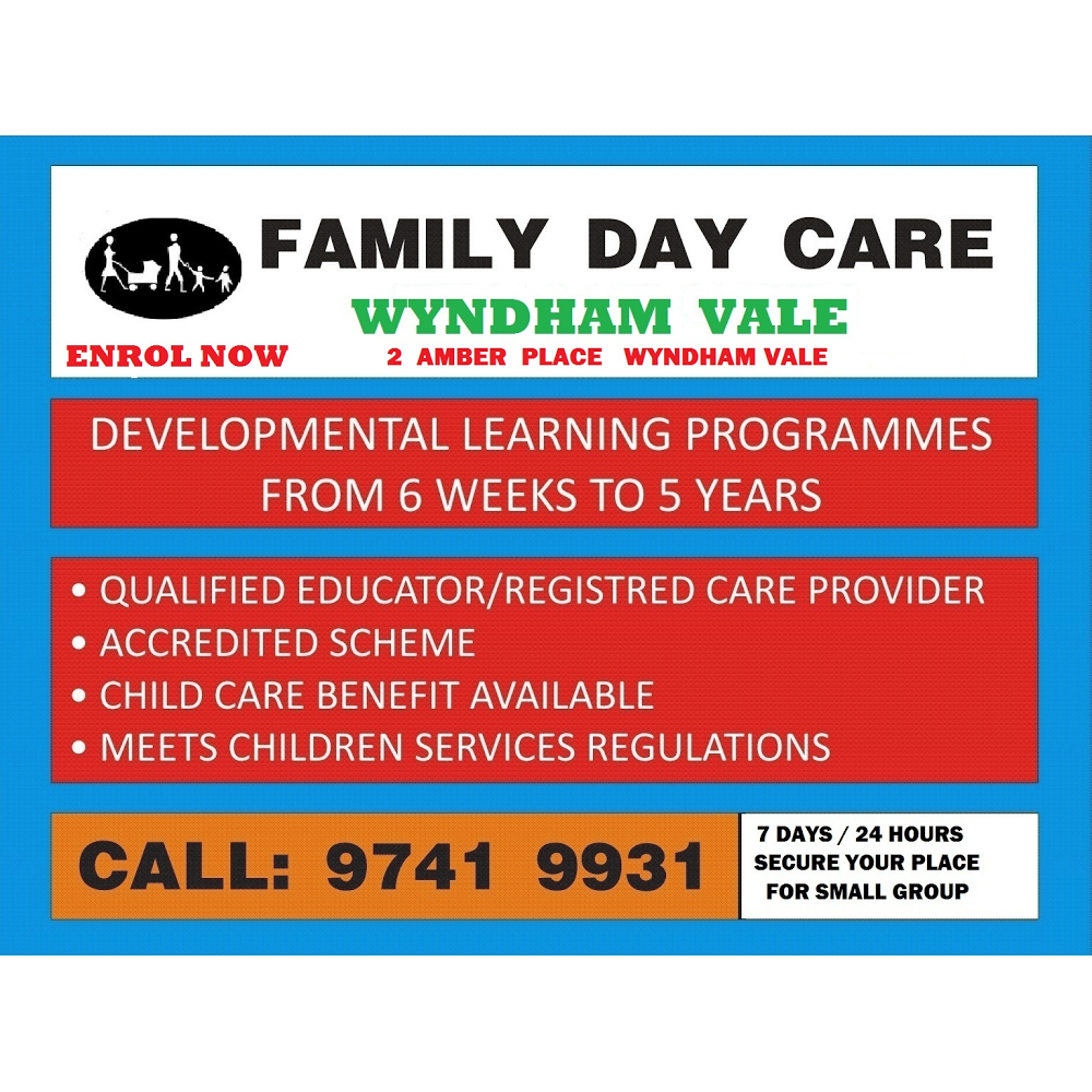 Wyndham Green Family Day Care | 2 Amber Pl, Wyndham Vale VIC 3024, Australia | Phone: (03) 9741 9931