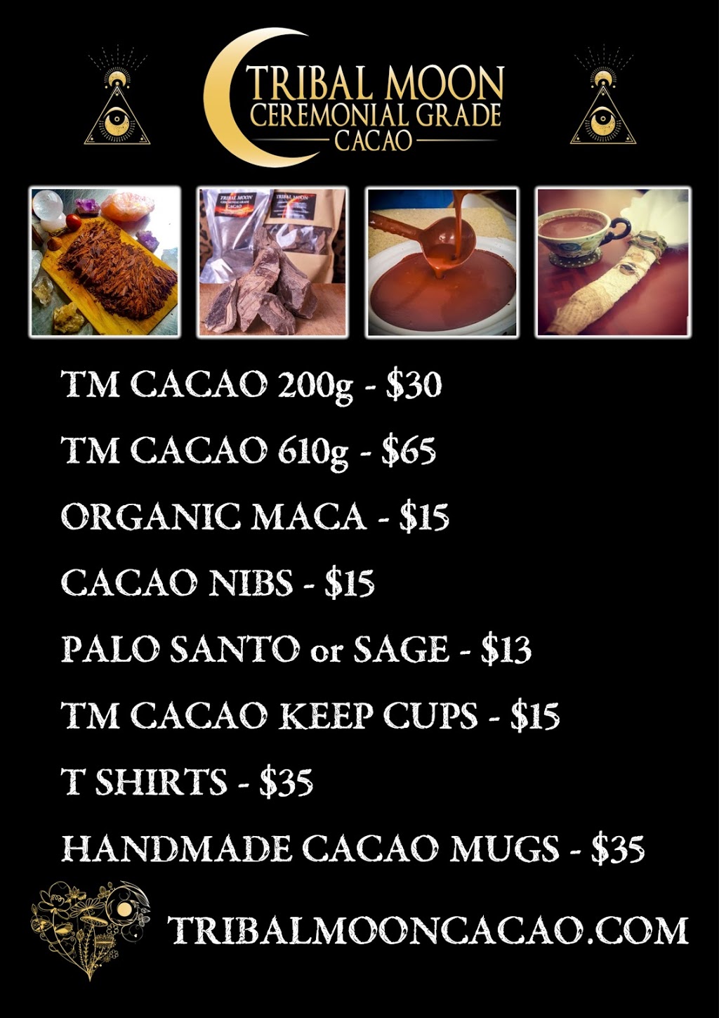 Tribal Moon Cacao | grocery or supermarket | 91 Courtney Dr, Upper Coomera QLD 4209, Australia | 0417504476 OR +61 417 504 476