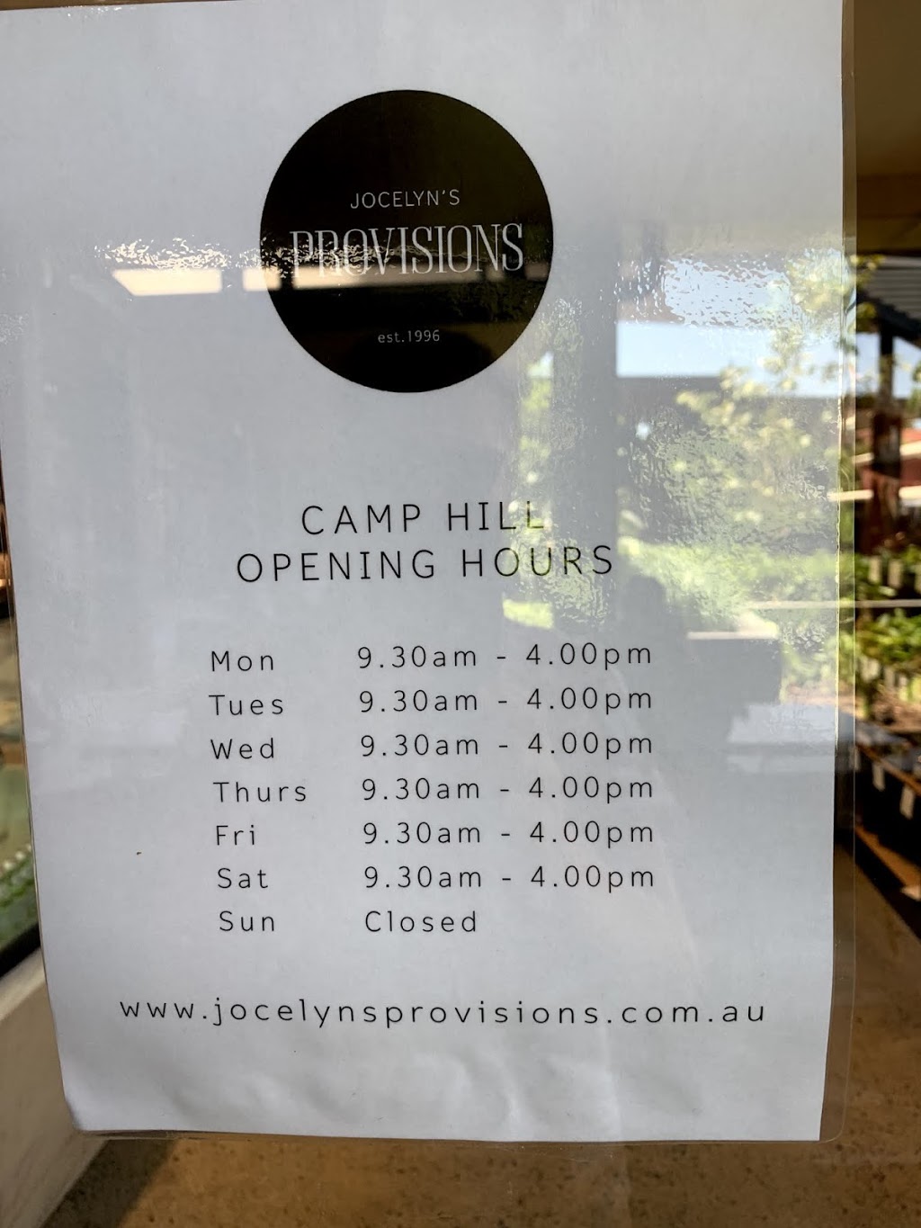 Jocelyns Provisions | bakery | 27 Samuel St, Camp Hill QLD 4152, Australia | 0733985557 OR +61 7 3398 5557