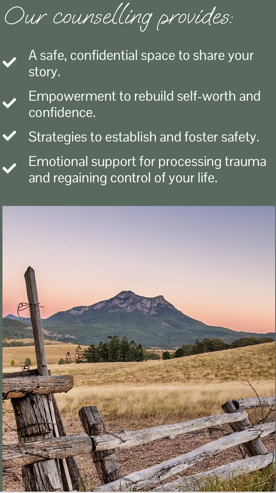 Your New Beginnings Counselling | 7 Highbury St, Boonah QLD 4310, Australia | Phone: 0448 337 077