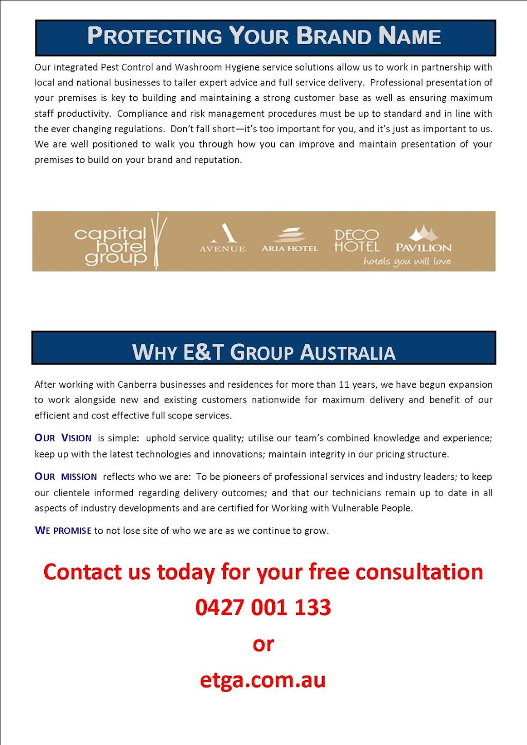 E&T Group Australia Pty Ltd | 45 Polding St, Yass NSW 2582, Australia | Phone: 0427 001 133