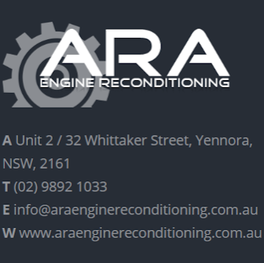 ARA Engine Reconditioning | car repair | 2/32 Whitaker St, Yennora NSW 2161, Australia | 0298921033 OR +61 2 9892 1033
