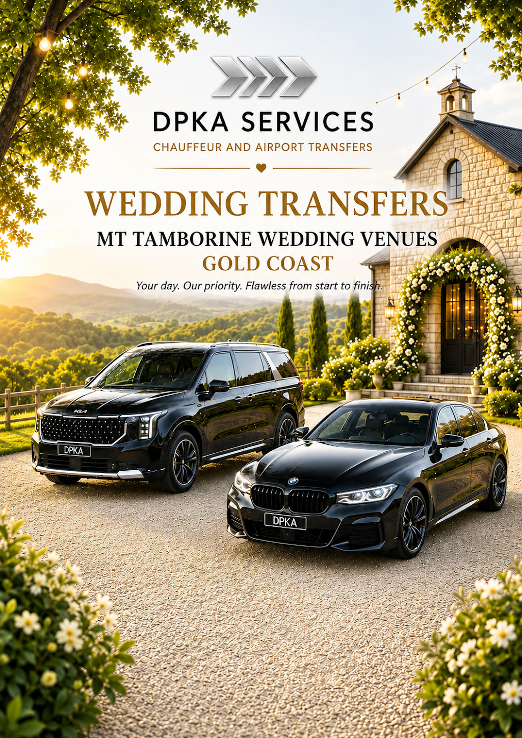 DPKA Services Chauffeur And Airport Transfers | 8 Wilcox Cl, Reedy Creek QLD 4227, Australia | Phone: 0411 195 788
