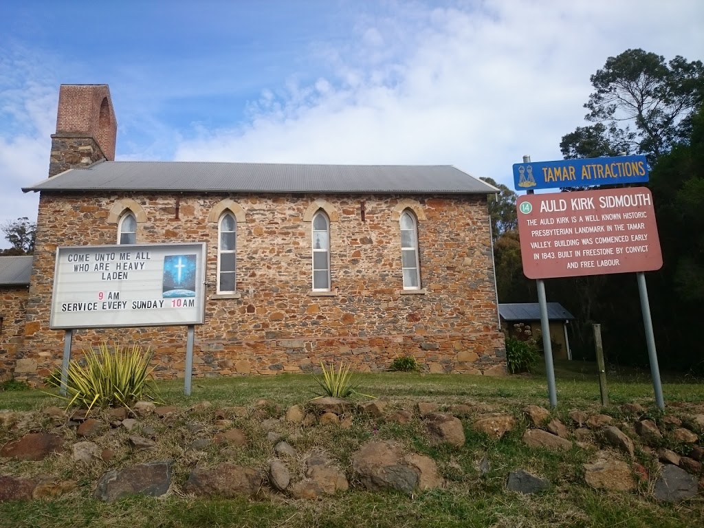 Auld Kirk West Tamar Presbyterian Church | church | 50 Auld Kirk Rd, Sidmouth TAS 7270, Australia | 0367761265 OR +61 3 6776 1265