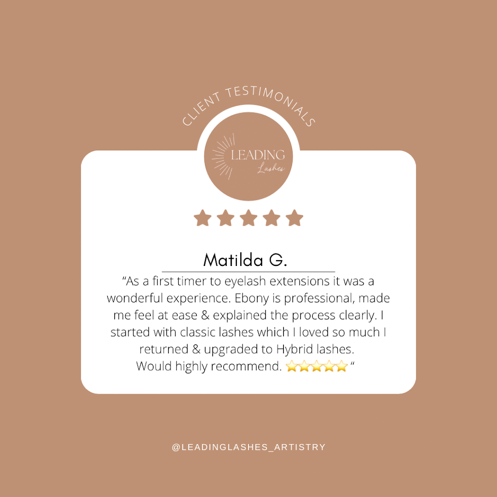 Leading Lashes | 4 Montclair Ave, West Wodonga VIC 3690, Australia | Phone: 0498 806 860