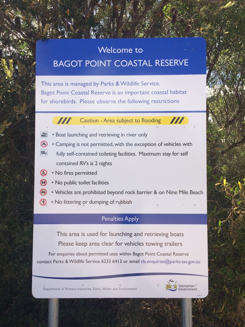 Bagot Point Coastal Reserve | park | Dolphin Sands Rd, Dolphin Sands TAS 7190, Australia