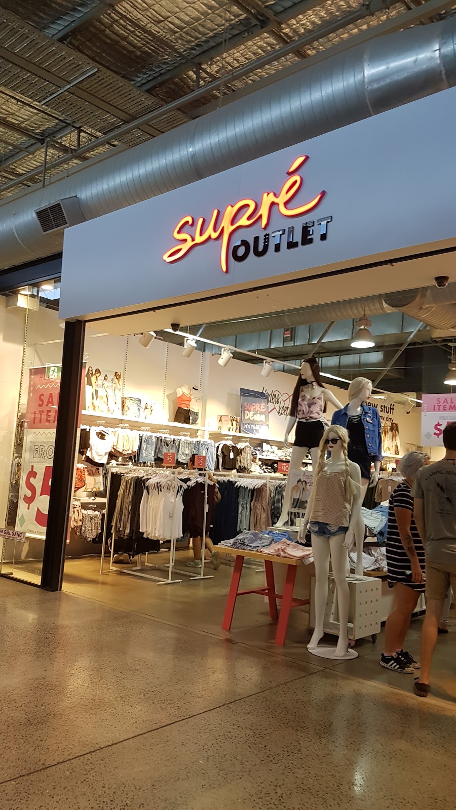 Supre | clothing store | Shop T57, Brisbane, DFO, 1 Airport Dr, Brisbane Airport QLD 4008, Australia | 0731152730 OR +61 7 3115 2730