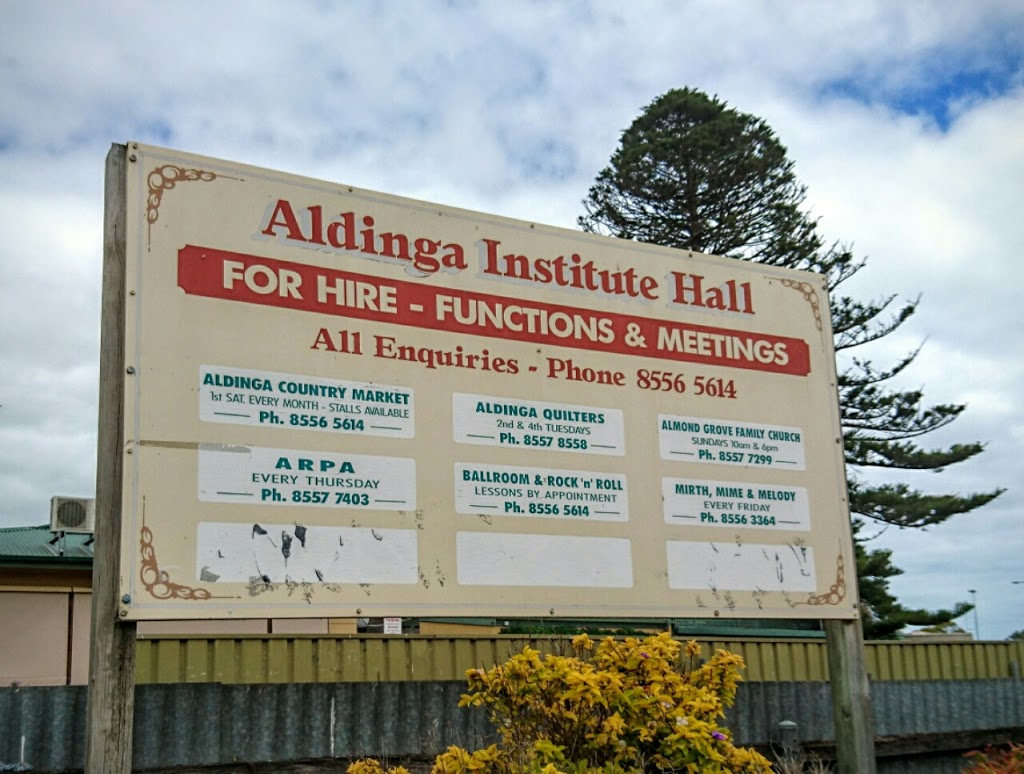 Aldinga Institute Hall |  | 23 Old Coach Rd, Aldinga SA 5173, Australia | 0885565614 OR +61 8 8556 5614
