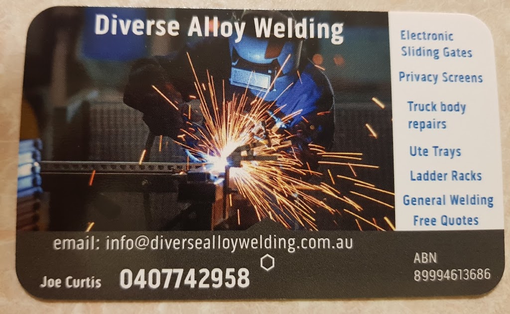 Diverse Alloy Welding | Triton Ct, Ningi QLD 4511, Australia | Phone: 0407 742 958