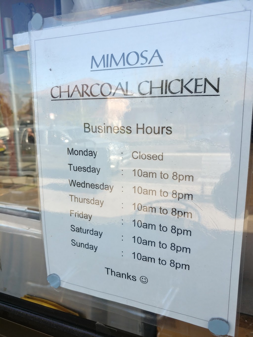 Mimosa Charcoal Chickens | restaurant | 65 Mimosa Rd, Bossley Park NSW 2176, Australia | 0297531371 OR +61 2 9753 1371