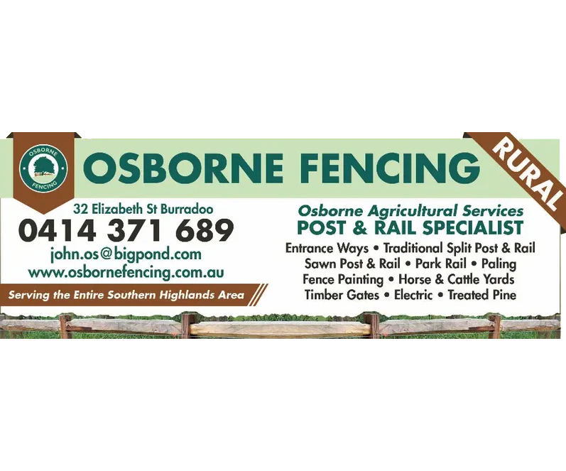 Osborne Fencing | general contractor | 32 Elizabeth St, Burradoo NSW 2576, Australia | 0414371689 OR +61 414 371 689