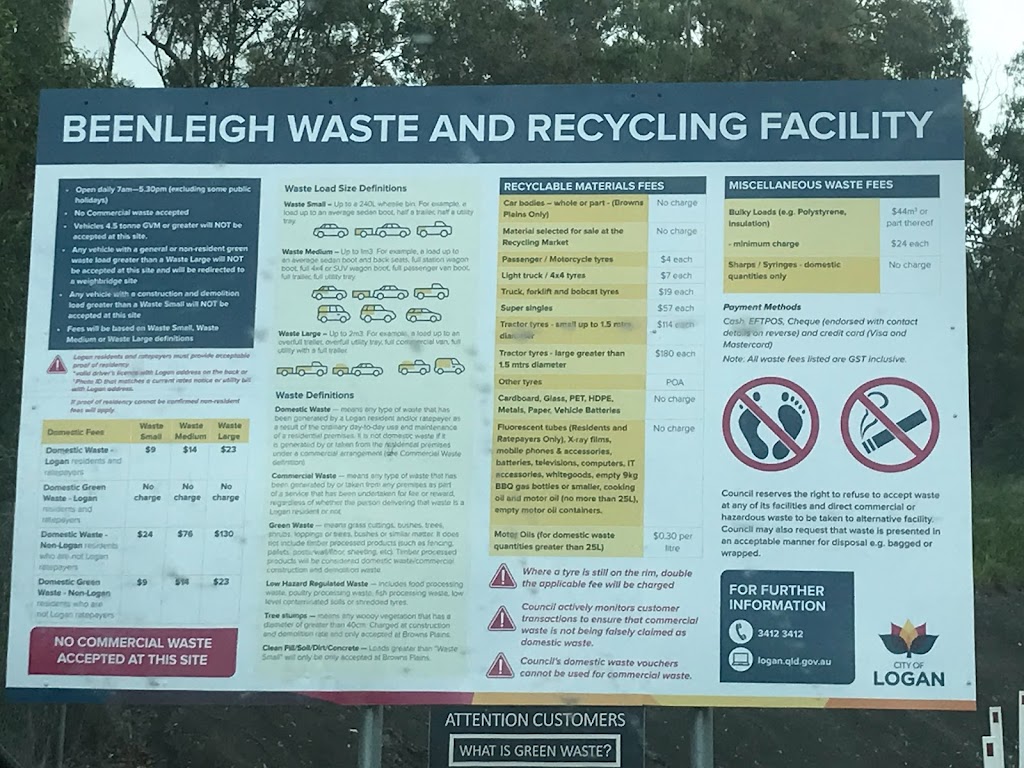 Beenleigh Waste & Recycling Facility | 15 Wuraga Rd, Beenleigh QLD 4207, Australia | Phone: (07) 3412 3412