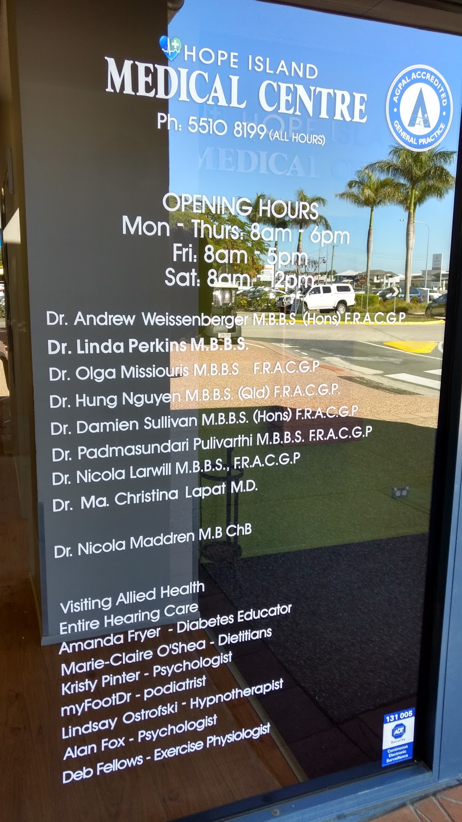 Hope Island Medical Centre - Dr.Missiouris Olga | doctor | Hope Island Shopping Ctr/ 10 Santa Barbara Rd, Hope Island QLD 4212, Australia | 0755108199 OR +61 7 5510 8199