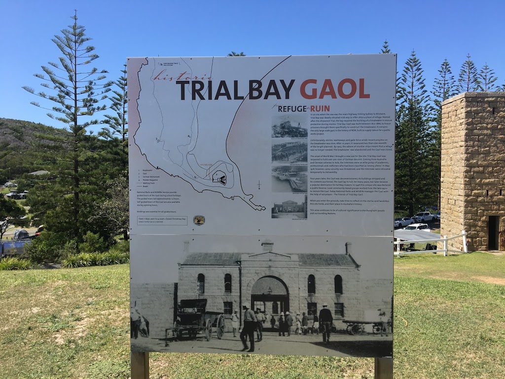 Trial Bay Gaol | tourist attraction | 73 Trial Bay Gaol Access Rd, Arakoon NSW 2431, Australia | 0265666168 OR +61 2 6566 6168