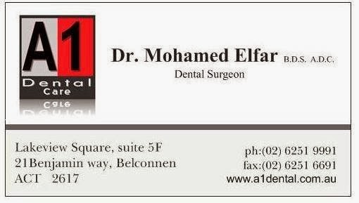 Dr. Mohamed El Far ( A1 Dental Care) | dentist | 21 Benjamin Way, Belconnen ACT 2617, Australia | 0262519991 OR +61 2 6251 9991