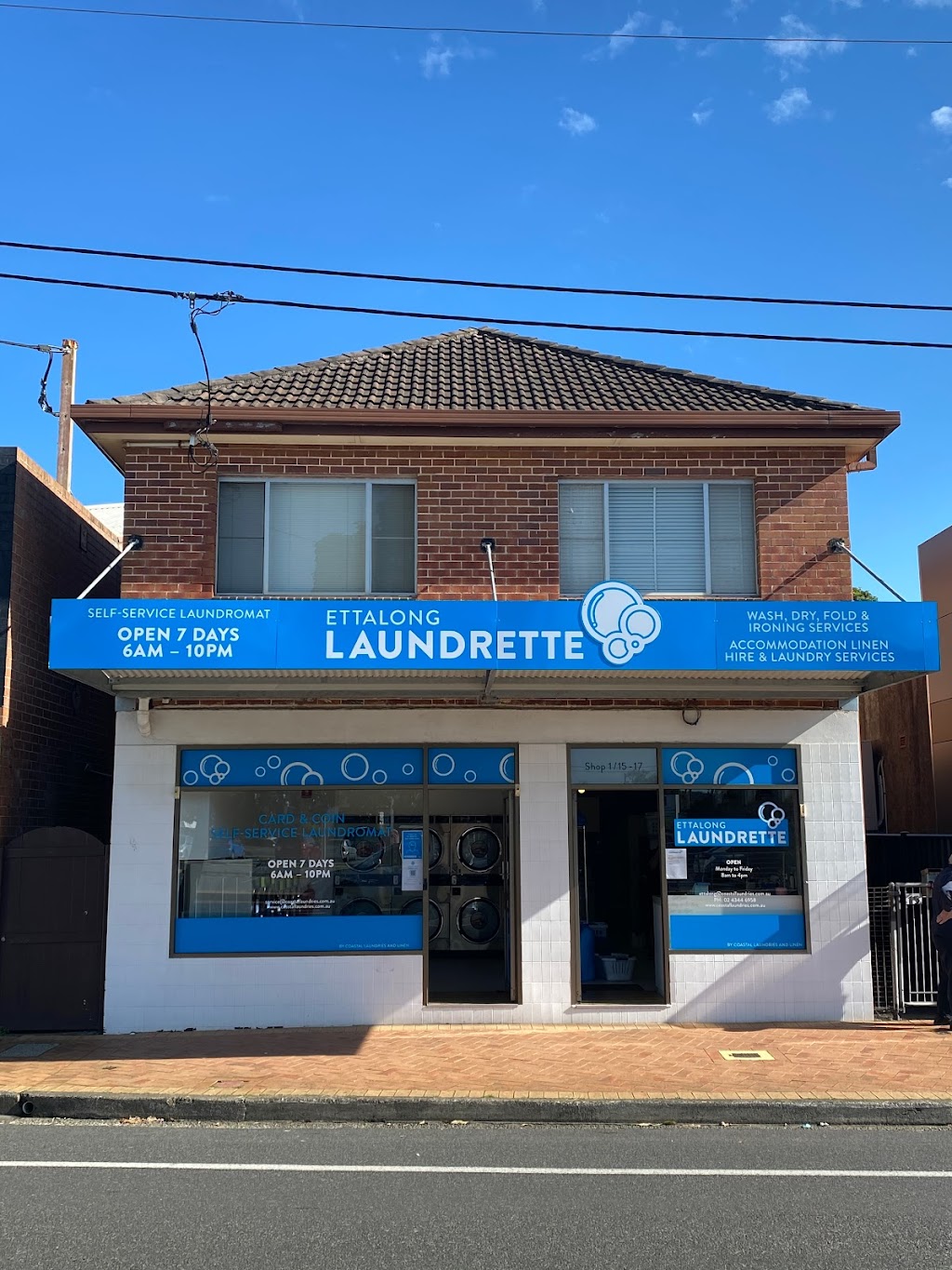 Ettalong Laundrette | laundry | 15-17 Broken Bay Rd, Ettalong Beach NSW 2257, Australia | 0243446958 OR +61 2 4344 6958