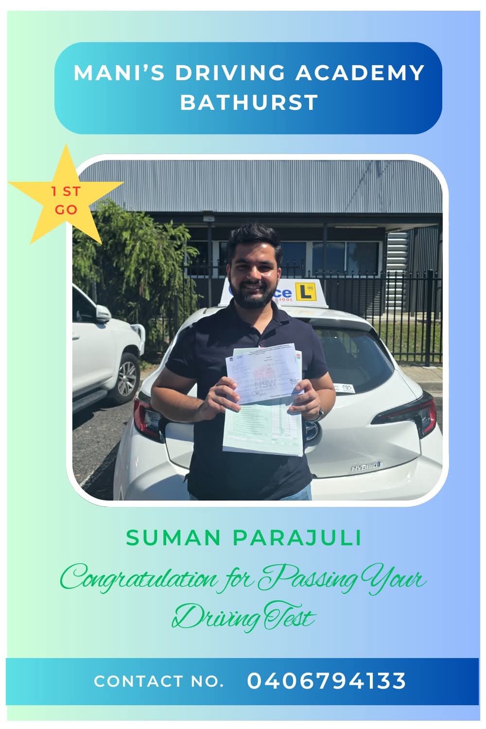 Manis Driving Academy Bathurst | 143 Lambert St, Bathurst NSW 2795, Australia | Phone: 0406 794 133