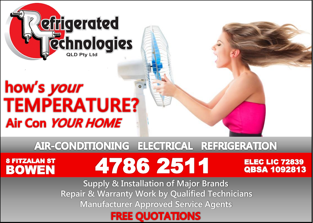 Refrigerated Technologies QLD Pty Ltd | electrician | LOT 8 Fitzalan St, Bowen QLD 4805, Australia | 0747862511 OR +61 7 4786 2511