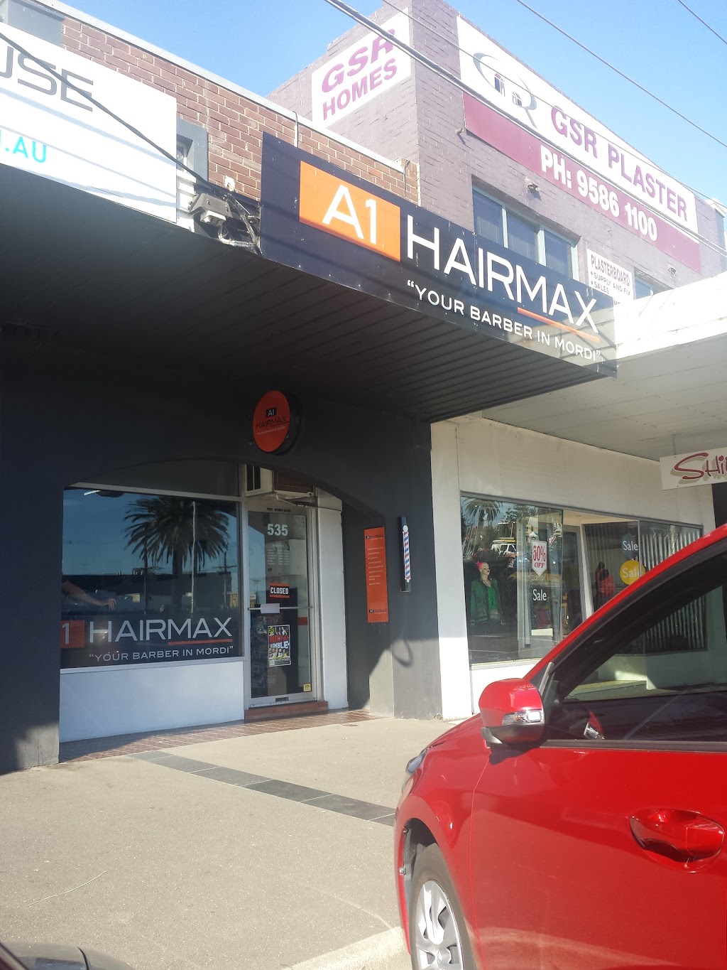 A1 Hairmax Mens Barber | 535 Main St, Mordialloc VIC 3195, Australia | Phone: (03) 9580 4855