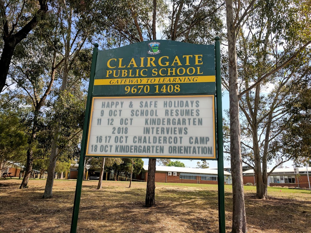 Clairgate Public School | school | 41-43 Colorado Dr, St Clair NSW 2759, Australia | 0296701408 OR +61 2 9670 1408