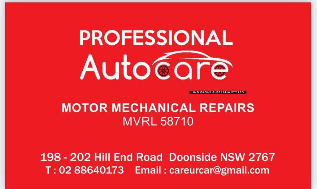 Professional Auto Care | 198-202 Hill End Rd, Doonside NSW 2767, Australia | Phone: (02) 8664 0173