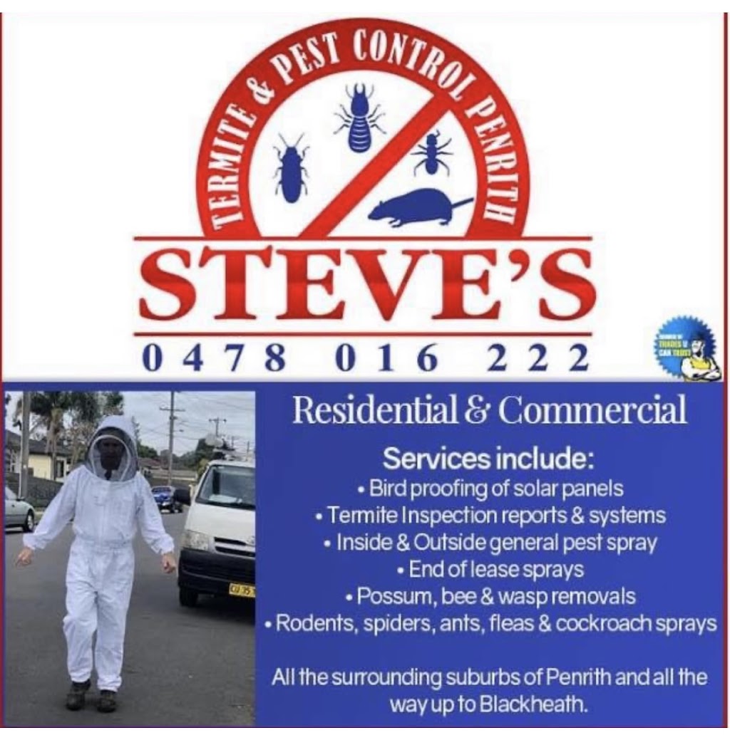Steves termite & pest control Penrith | 10 Fawkener Pl, Werrington County NSW 2747, Australia | Phone: 0478 016 222