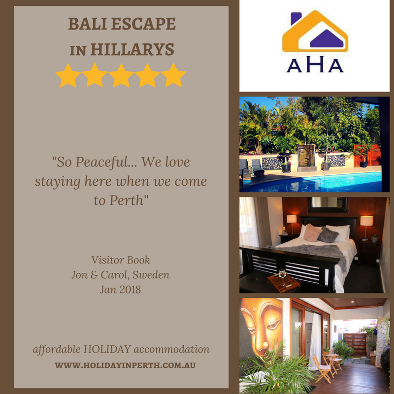 BALI ESCAPE in HILLARYS | lodging | 11 Afric Way, Kallaroo WA 6025, Australia | 0400743948 OR +61 400 743 948