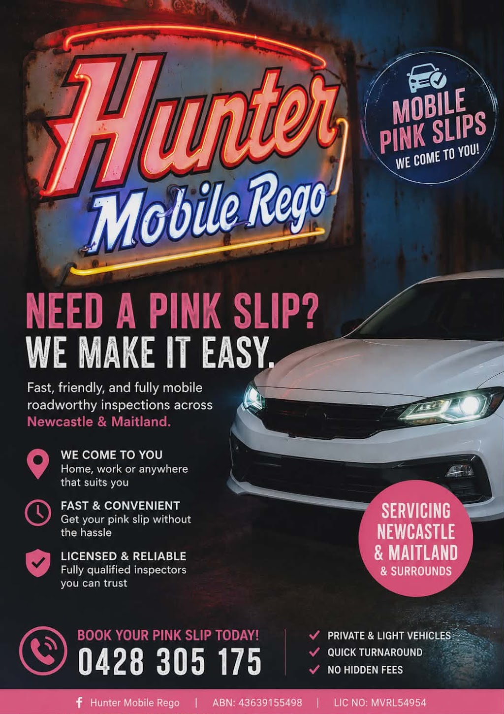 Hunter Mobile Rego | Unit 31/31 Warabrook Blvd, Warabrook NSW 2304, Australia | Phone: 0428 305 175