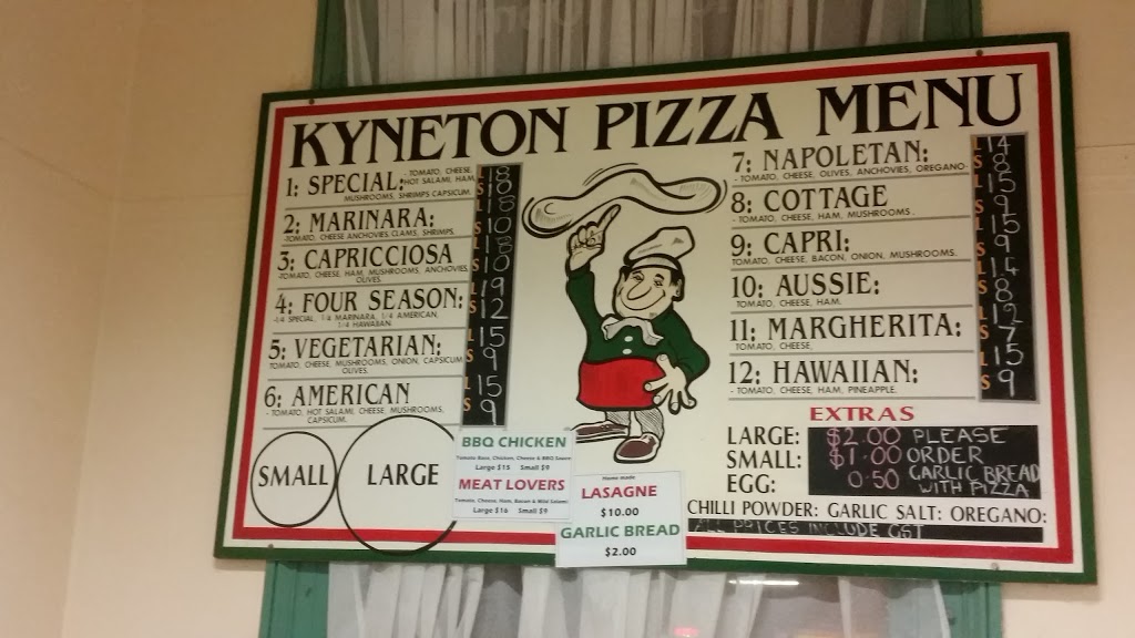Kyneton Pizza | cafe | 40 High St, Kyneton VIC 3444, Australia | 0354221816 OR +61 3 5422 1816
