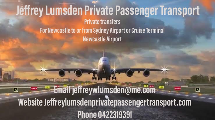 Jeffrey lumsden private passenger transport |  | 25 Mar-20, Maryland NSW 2287, Australia | 0422319391 OR +61 422 319 391