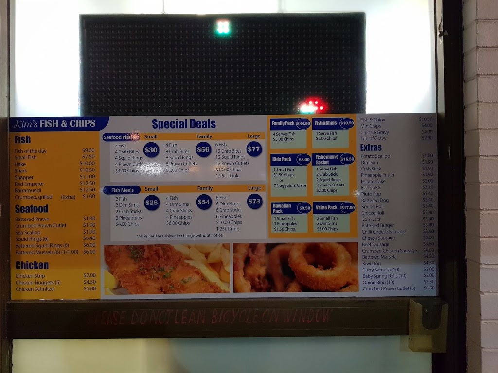 Kims Fish & Chips | meal takeaway | 1 Cook St, Thornlie WA 6108, Australia | 0893986281 OR +61 8 9398 6281