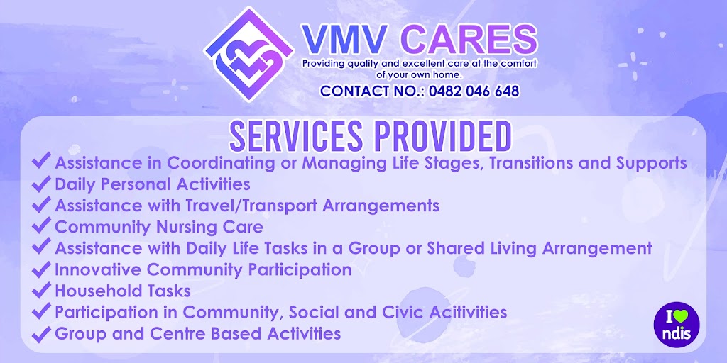 VMV CARES PTY LTD | 6 Wallace St, Edenhope VIC 3318, Australia | Phone: 0482 046 648