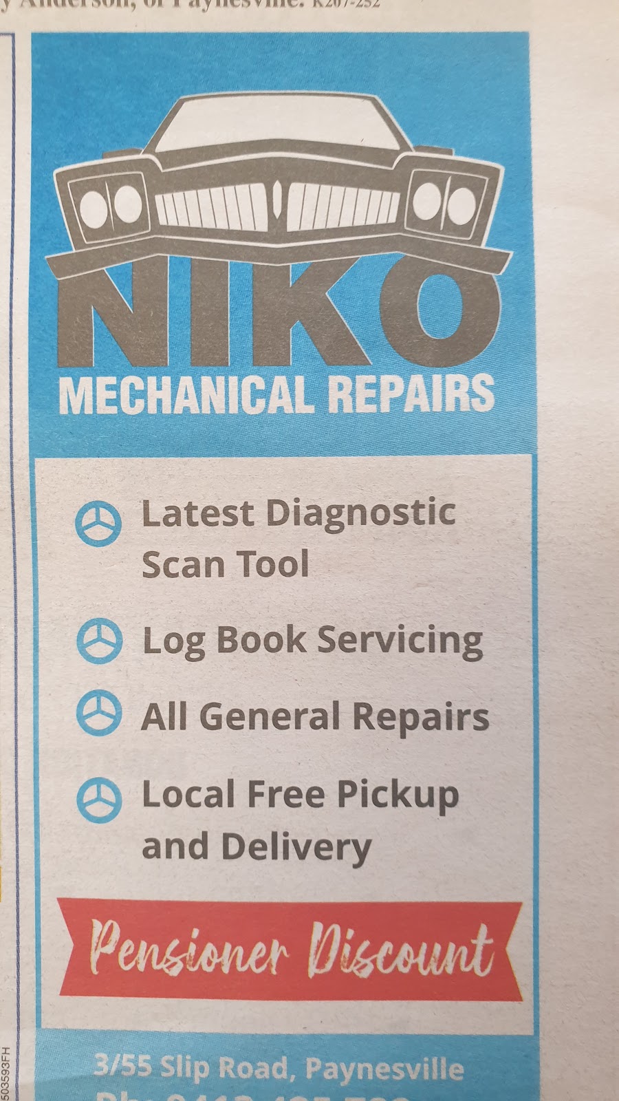 Niko Mechanical repairs | car repair | Factory 3/55 Slip Rd, Paynesville VIC 3880, Australia | 0413425788 OR +61 413 425 788