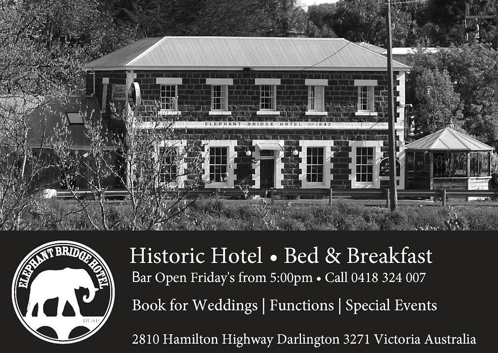 ELEPHANT BRIDGE HOTEL ~ Historic Boutique Accommodation 7 Days ~ | lodging | 2810 Hamilton Hwy, Darlington VIC 3271, Australia | 0418324007 OR +61 418 324 007