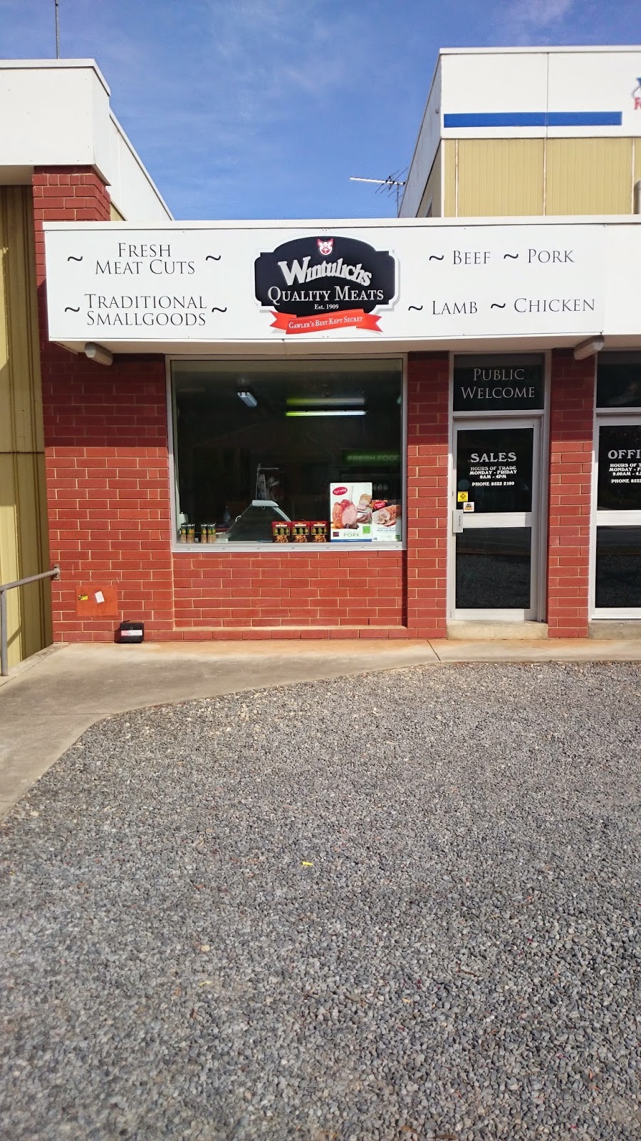 Wintulichs Quality Meats | store | 31 Hill St, Gawler South SA 5118, Australia | 0885222100 OR +61 8 8522 2100